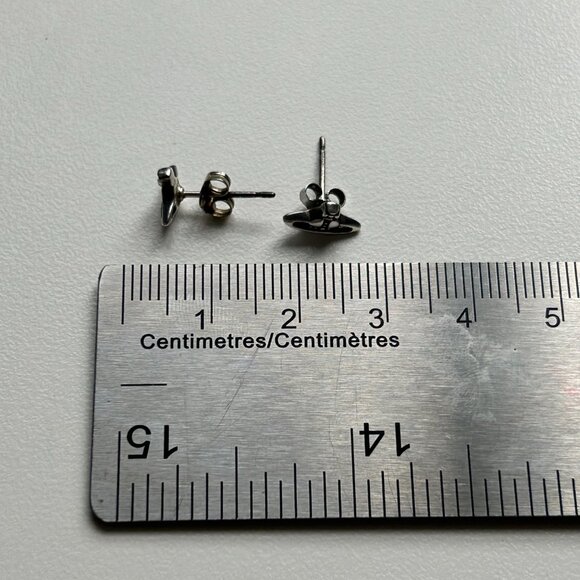 Tiny Vivienne Westwood orb earrings - Picture 2 of 2